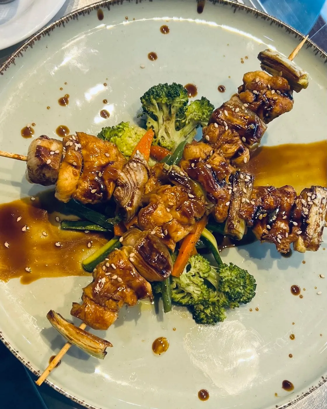 Glazed Chicken Skewers